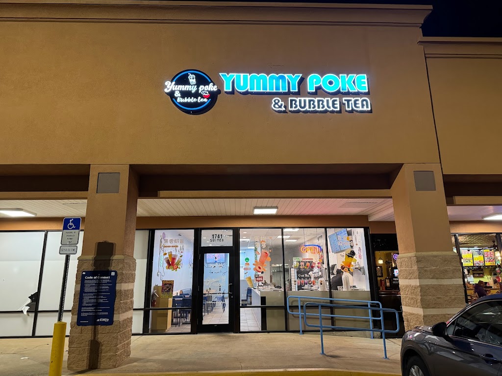 Yummy poke & Bubble tea | restaurant | 1741 E 9 Mile Rd #8, Pensacola, FL 32514, USA | 8507916188 OR +1 850-791-6188