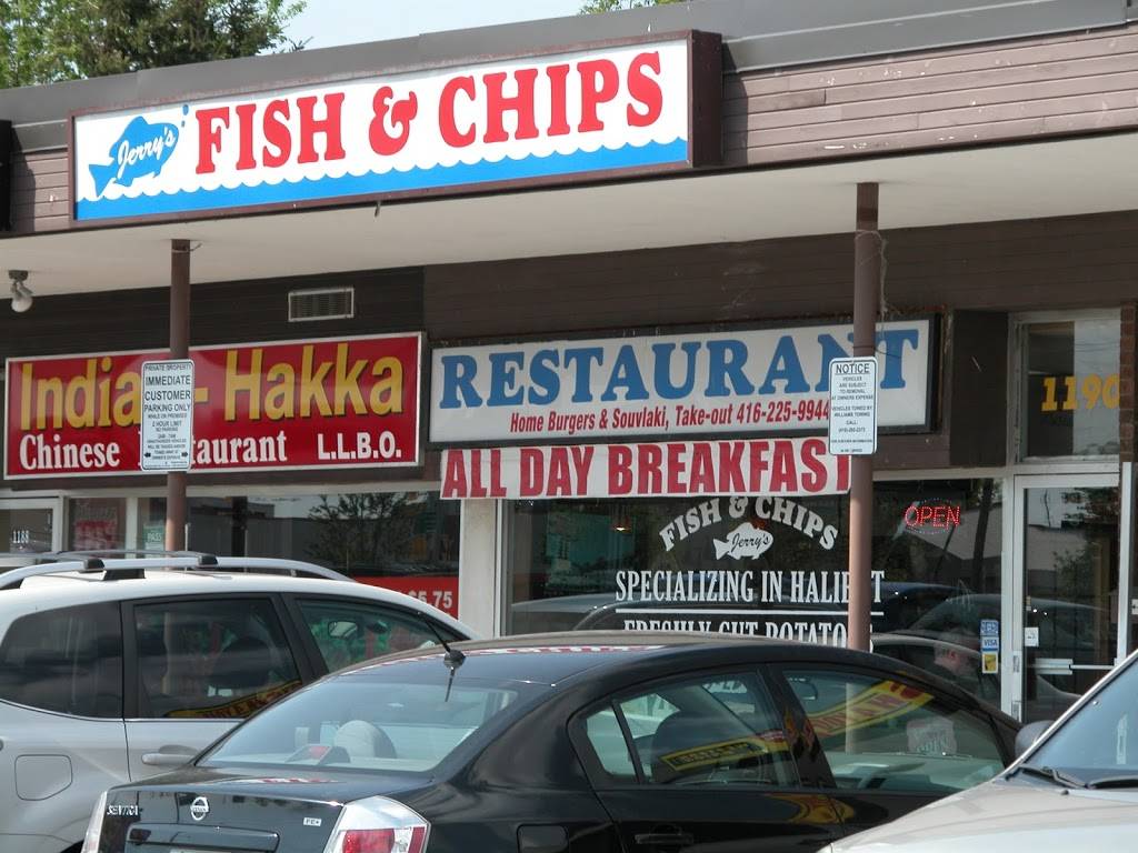 Jerrys Fish and Chips | restaurant | 1190 Kennedy Rd, Scarborough, ON M1P 2L1, Canada | 4162259944 OR +1 416-225-9944