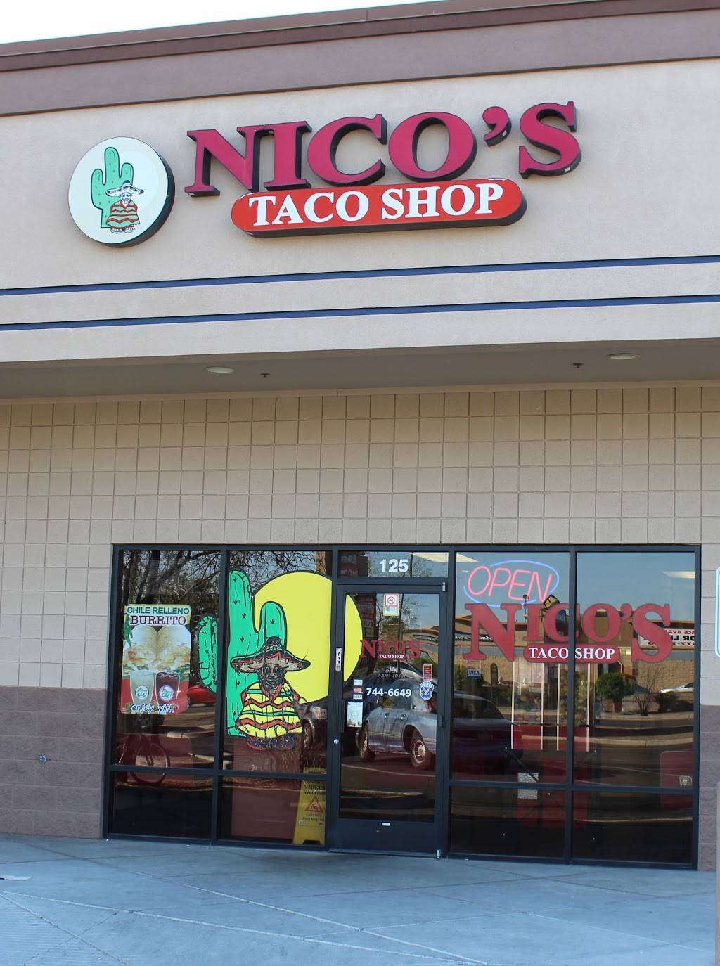 Nicos Taco Shop. | restaurant | 8295 N Cortaro Rd #125, Tucson, AZ 85743, USA | 5207446649 OR +1 520-744-6649