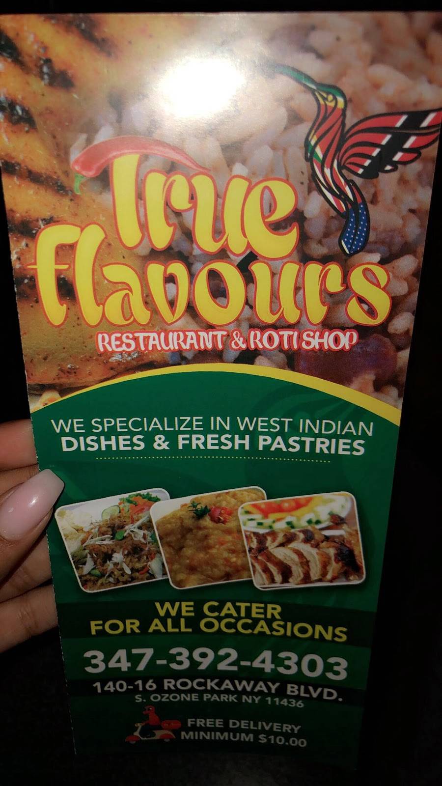 True Flavours | restaurant | 140-16 Rockaway Blvd, Jamaica, NY 11436, USA | 3473924303 OR +1 347-392-4303