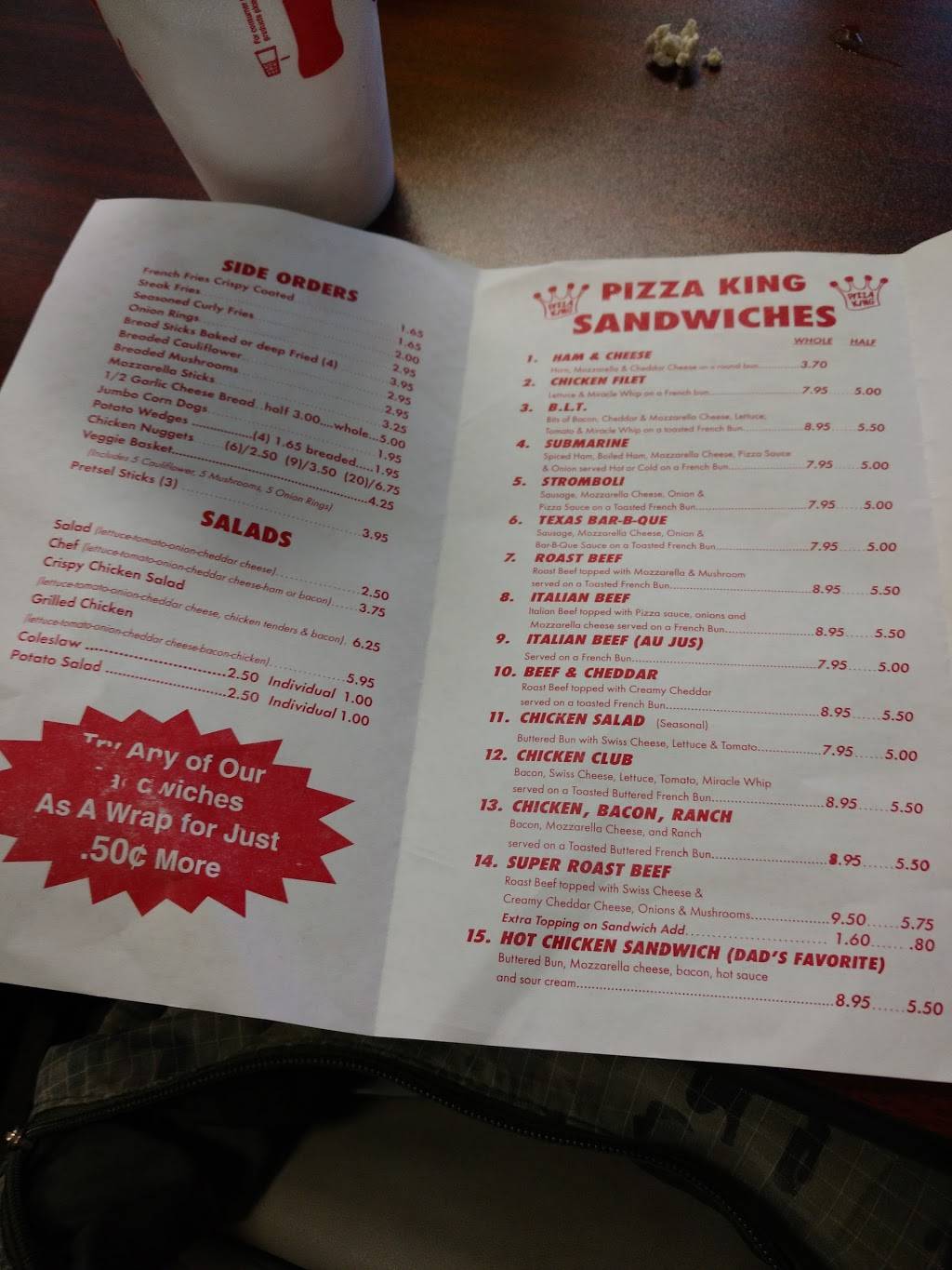 Pizza King | restaurant | 103 S Heaton St, Knox, IN 46534, USA | 5747722485 OR +1 574-772-2485