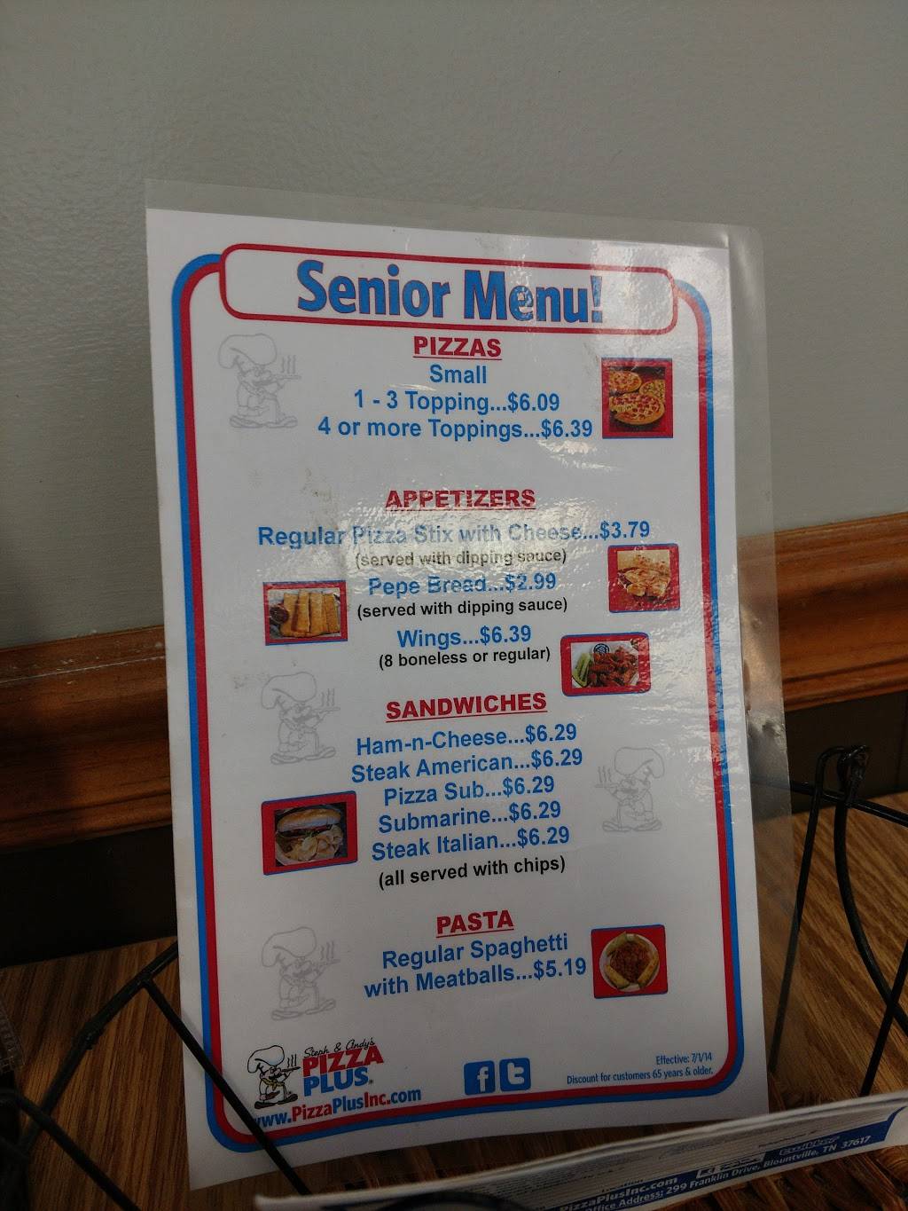 Pizza Plus | restaurant | 5272 E Andrew Johnson Hwy, Russellville, TN 37860, USA | 4235873778 OR +1 423-587-3778