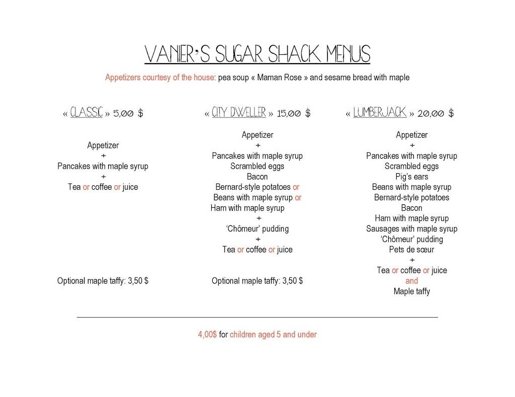Sugar Shack | restaurant | 320 Pères-Blancs Ave, Vanier, ON K1L 7L5, Canada | 6138429871 OR +1 613-842-9871