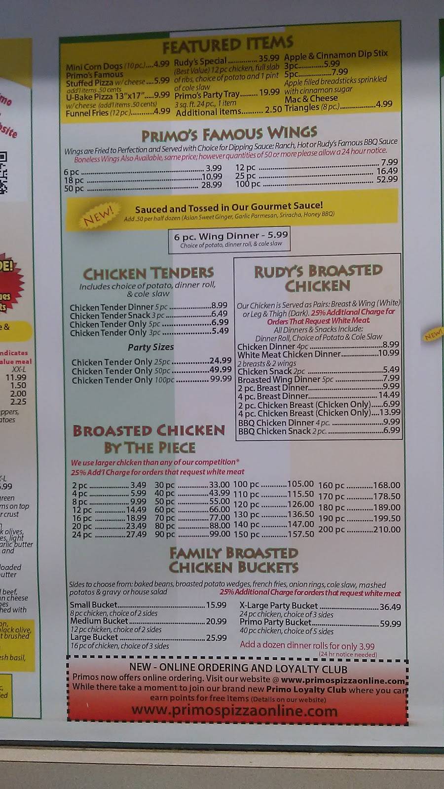 Rudys Broasted Chicken & Rib (Primos) | restaurant | 8237 Allen Rd, Allen Park, MI 48101, USA | 3133817839 OR +1 313-381-7839