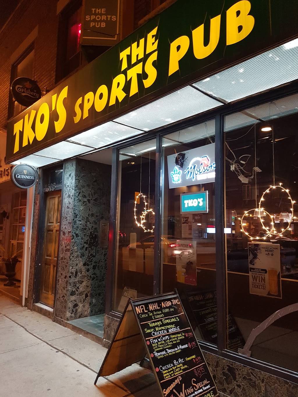 TKOs the Sports Pub | restaurant | 1602 A Danforth Ave, Toronto, ON M4C 1H6, Canada | 4164661965 OR +1 416-466-1965