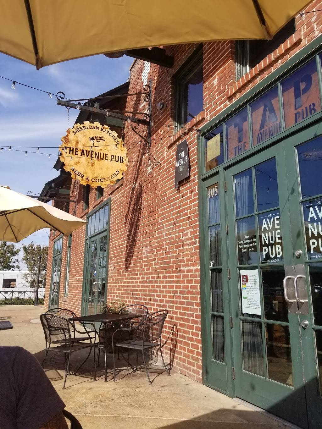 The Avenue Pub | restaurant | 405 23rd Ave, Tuscaloosa, AL 35401, USA | 2057594900 OR +1 205-759-4900