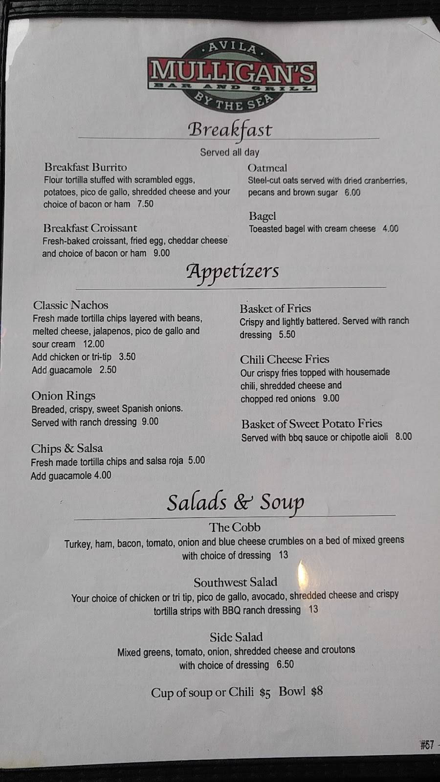 Mulligans Cafe & Bar | restaurant | 3500 McCaw Ave, Santa Barbara, CA 93105, USA | 8056823228 OR +1 805-682-3228