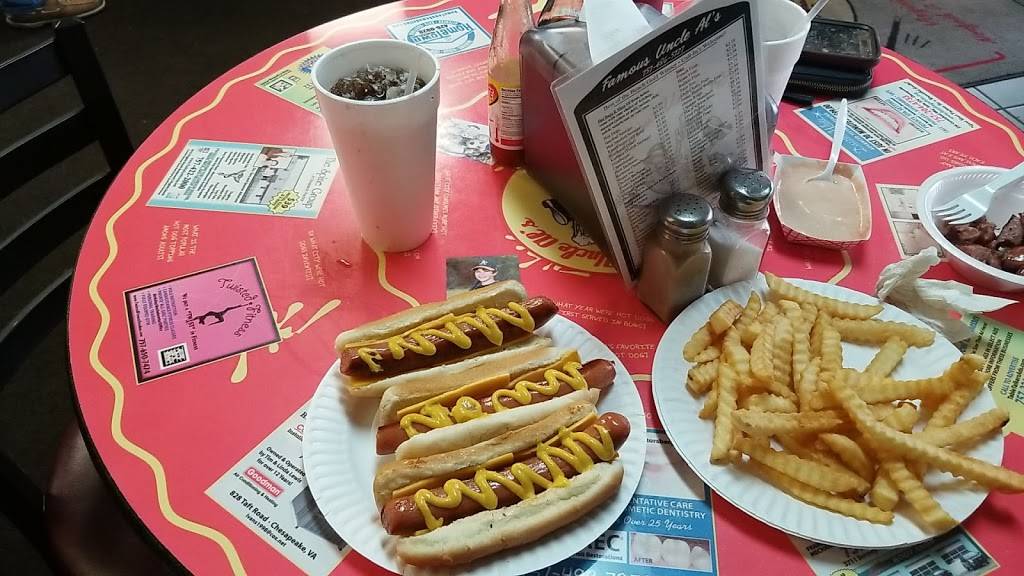 Famous Uncle Als Hotdogs & Fries | restaurant | 2828 Virginia Beach Blvd, Virginia Beach, VA 23452, USA | 7574865727 OR +1 757-486-5727