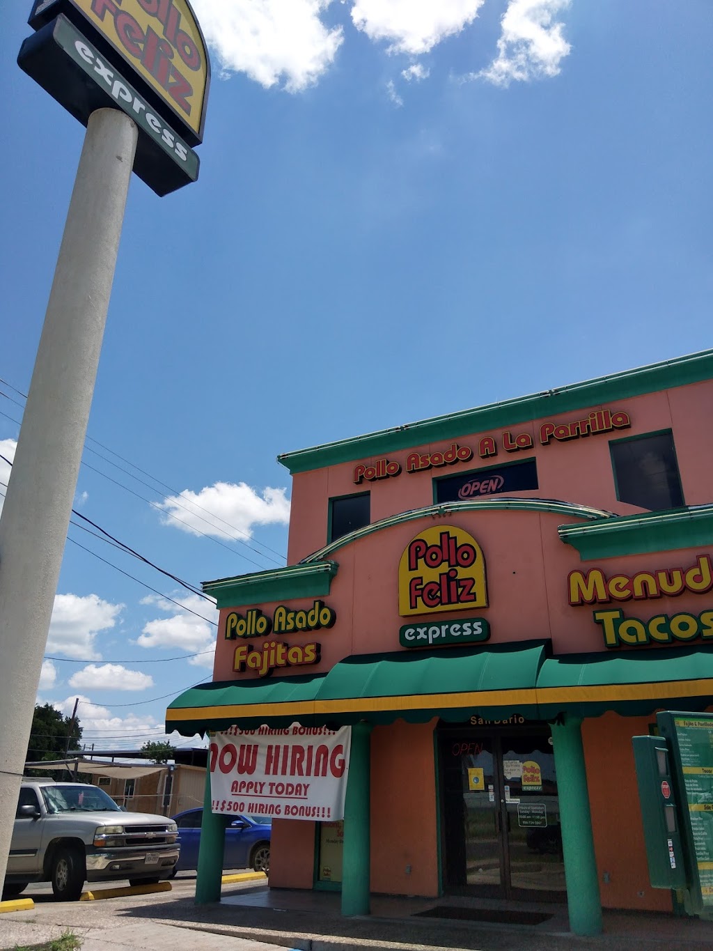 Pollo Feliz Express | restaurant | 3619 San Dario Ave, Laredo, TX 78041, USA | 9567245847 OR +1 956-724-5847