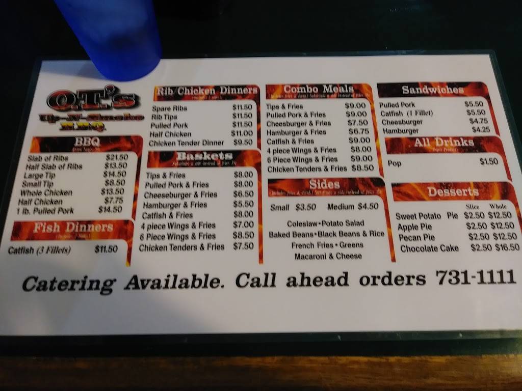 O.Ts Up-n-smoke Bbq | restaurant | 501 E Michigan Ave, Augusta, MI 49012, USA | 2697311111 OR +1 269-731-1111