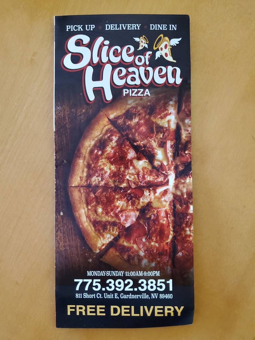 A Slice of Heaven Pizzeria | meal delivery | 811 Short Ct unit e, Gardnerville, NV 89460, USA | 7753923851 OR +1 775-392-3851