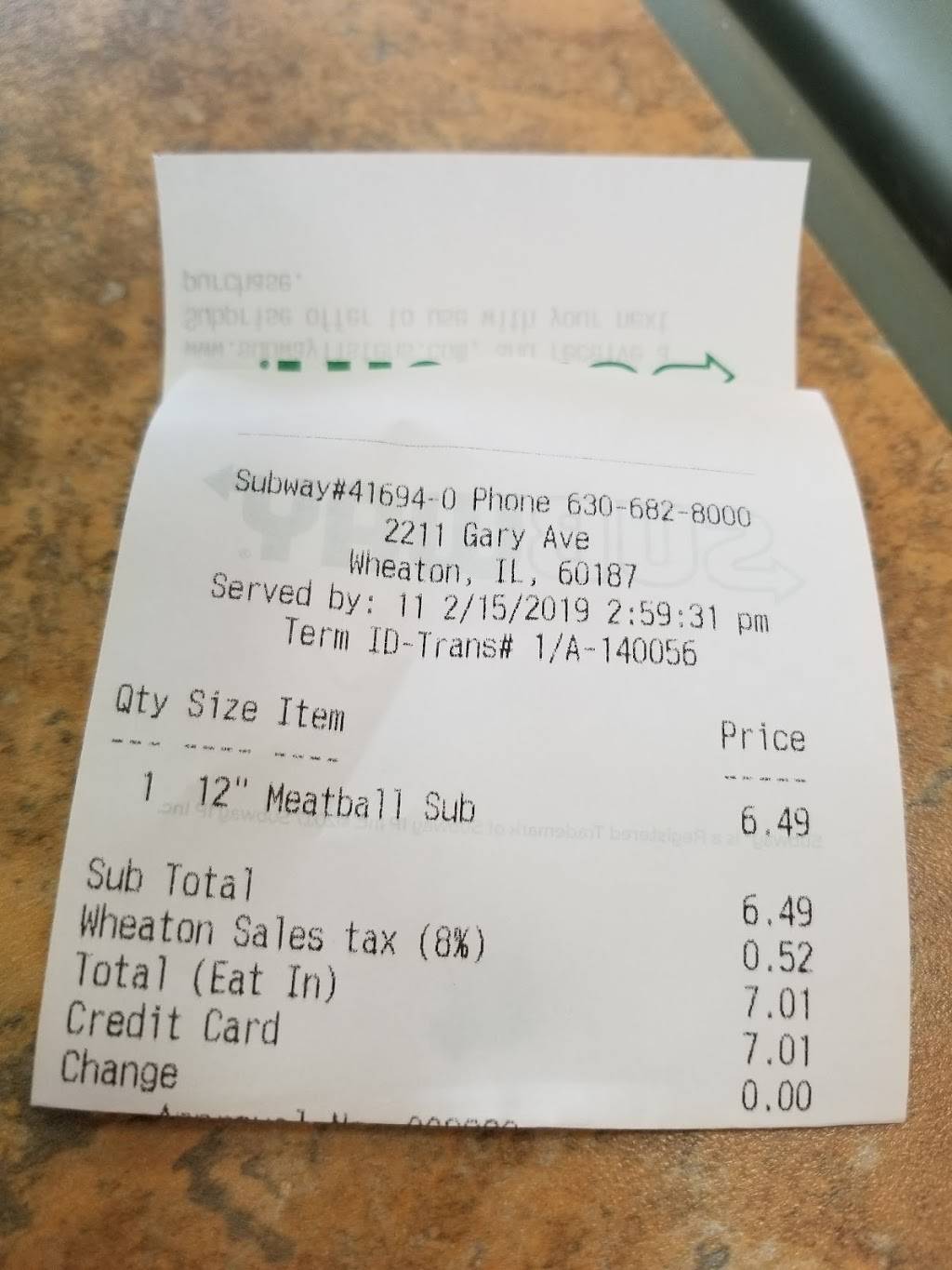 Subway Restaurants | restaurant | 2211 N Gary Ave, Wheaton, IL 60187, USA | 6306828000 OR +1 630-682-8000