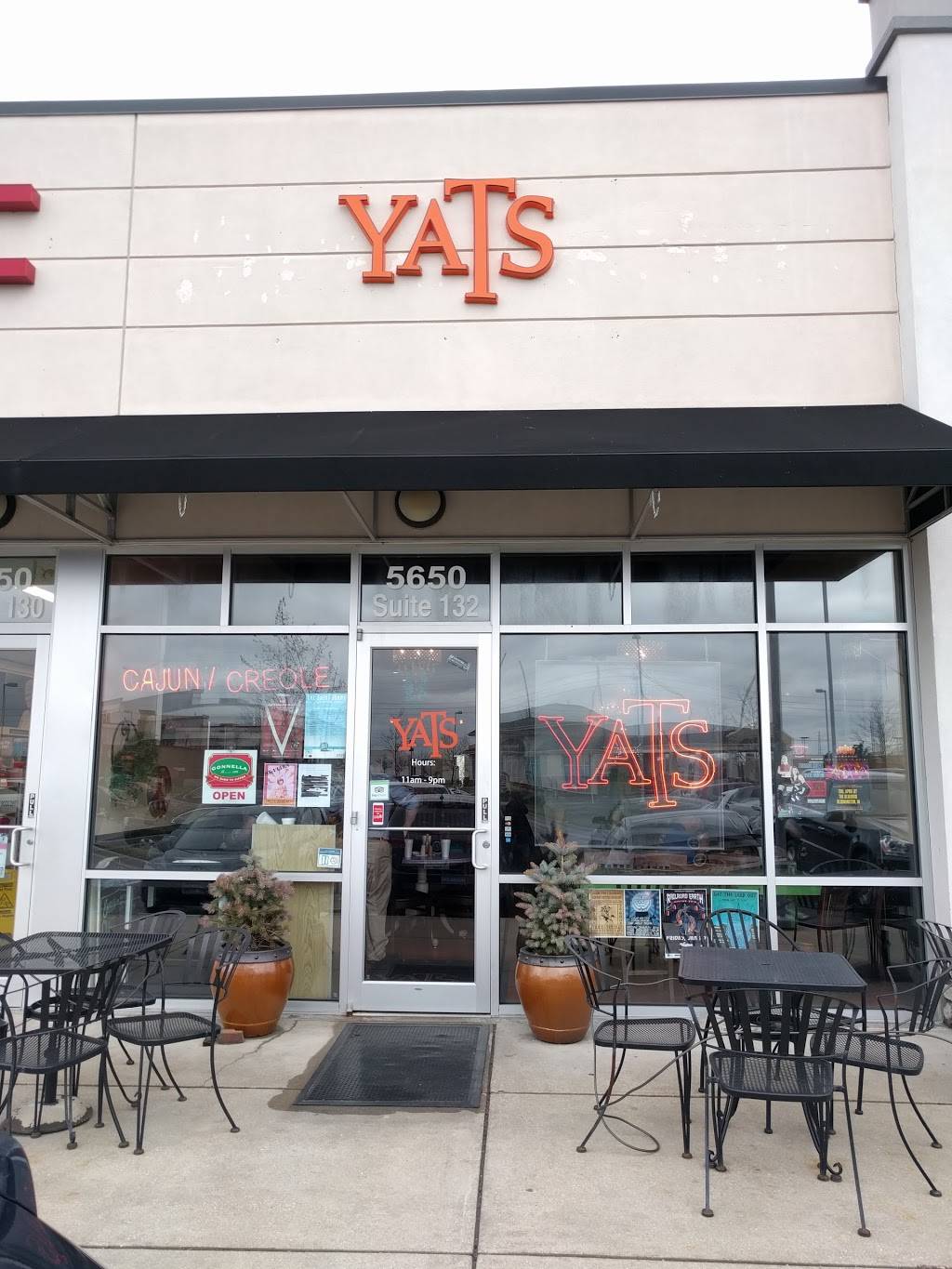 Yats Traders Point | restaurant | 5650 W 86th St Suite 132, Indianapolis, IN 46278, USA | 3178799287 OR +1 317-879-9287