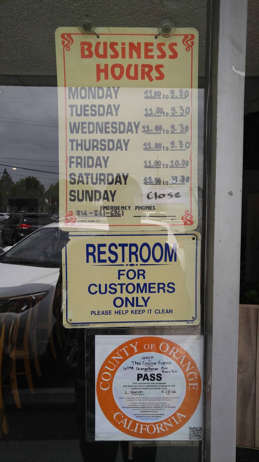 Thai Cuisine Express | restaurant | 6098 Orangethorpe Ave, Buena Park, CA 90620, USA | 7145221323 OR +1 714-522-1323