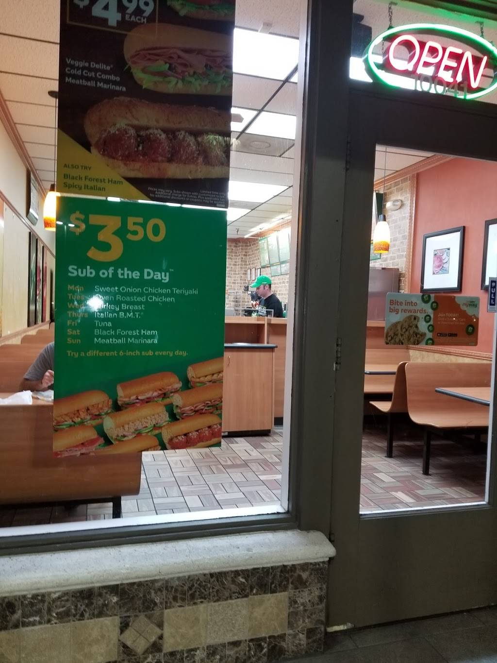 Subway | restaurant | 10041 Cleary Blvd, Plantation, FL 33324, USA | 9544738834 OR +1 954-473-8834