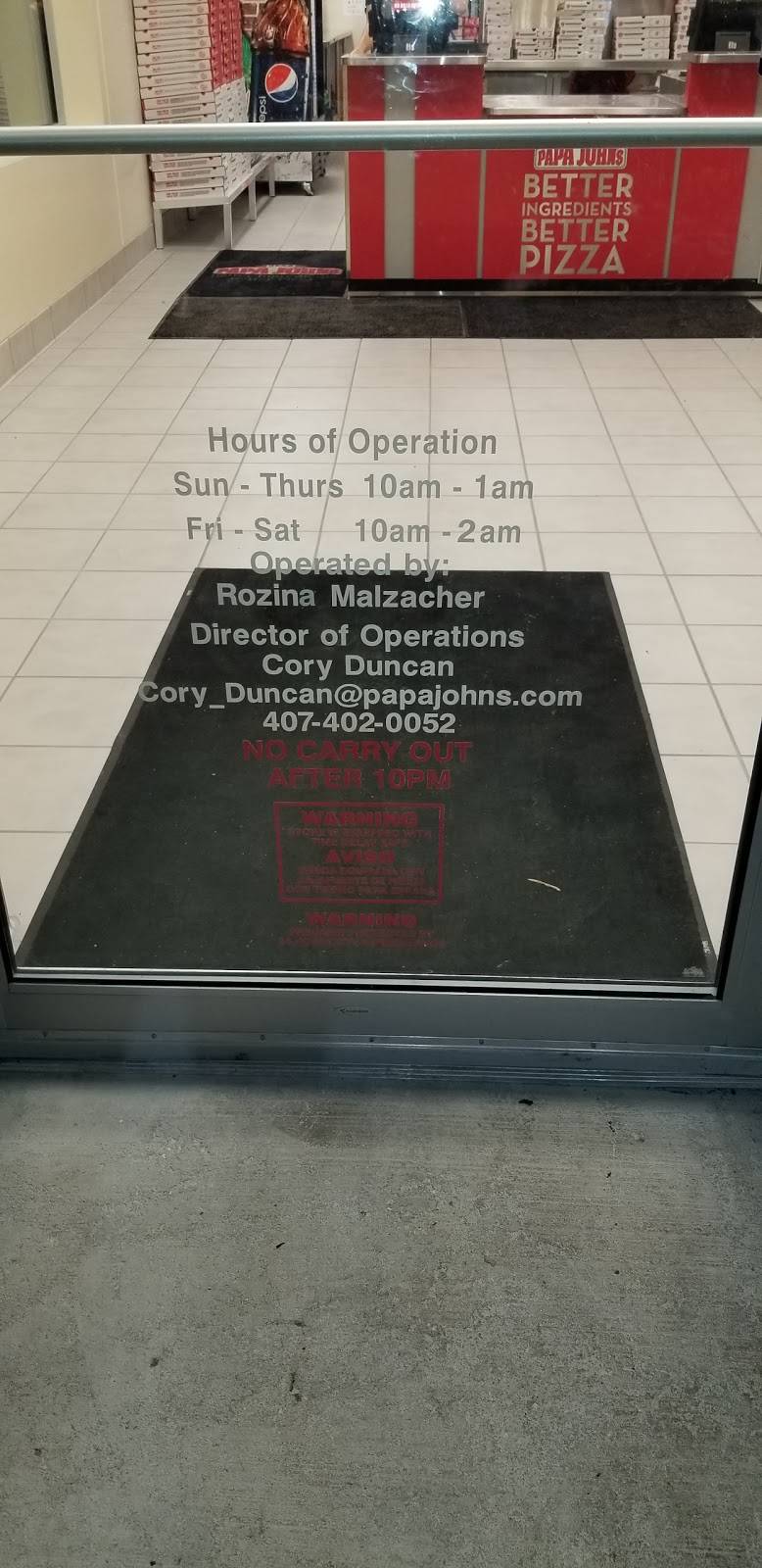 Papa Johns Pizza | restaurant | 1675 N Avalon Park Boulevard Ste 140, Orlando, FL 32826, USA | 4077814888 OR +1 407-781-4888
