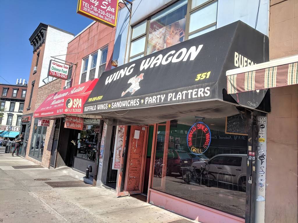 Wing Wagon | restaurant | 351 Flatbush Ave, Brooklyn, NY 11238, USA | 7183980501 OR +1 718-398-0501
