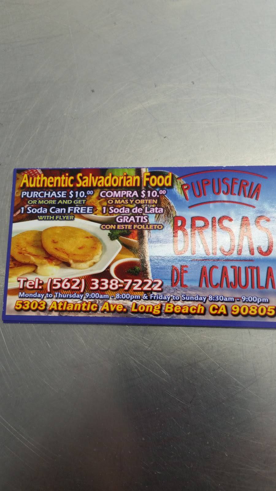 Pupuseria Brisas De Acajutla | restaurant | 5303 Atlantic Ave, Long Beach, CA 90805, USA | 5623387222 OR +1 562-338-7222