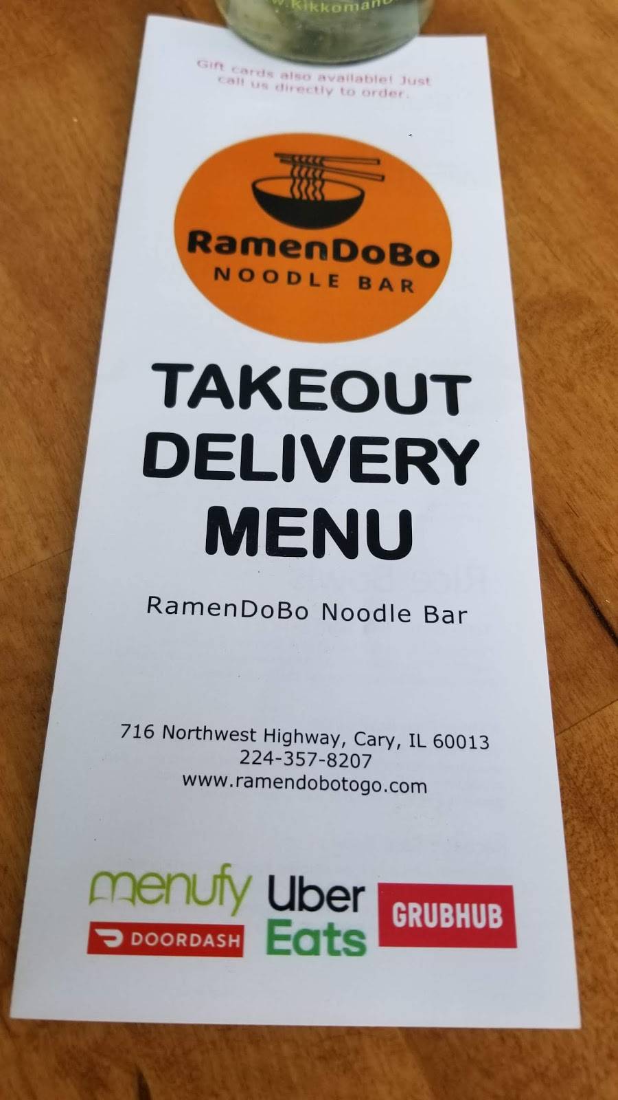RamenDoBo | restaurant | 716 Northwest Hwy, Cary, IL 60013, USA | 2243578207 OR +1 224-357-8207