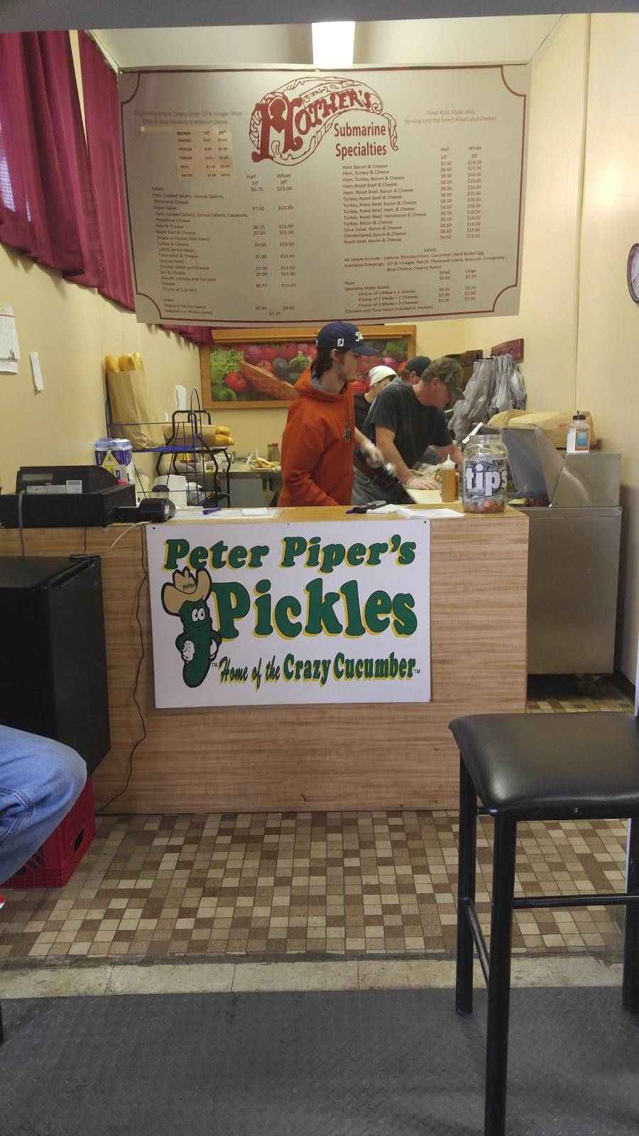 Mothers Subs | restaurant | 835 S Eisenhower Blvd, Middletown, PA 17057, USA | 7179851420 OR +1 717-985-1420