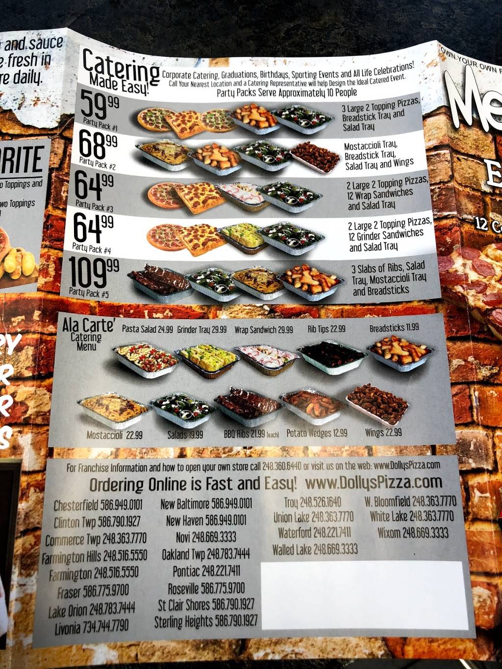 Dollys Pizza | restaurant | 17818 E Thirteen Mile Rd, Roseville, MI 48066, USA | 5867759700 OR +1 586-775-9700