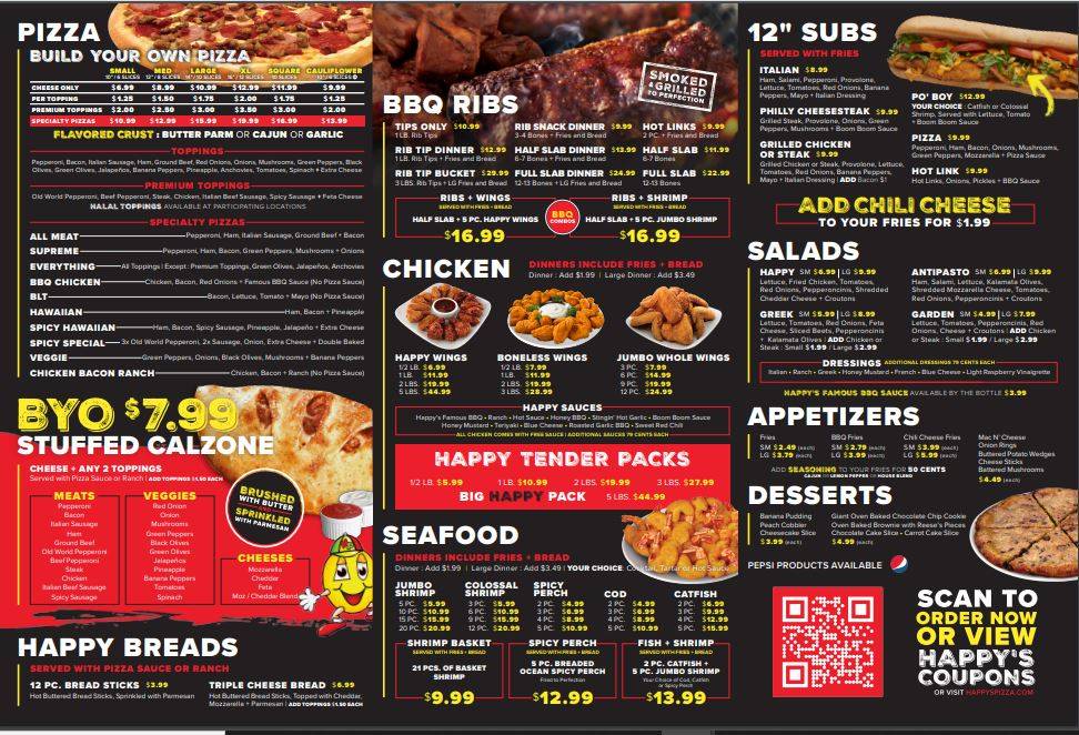 Happys Pizza | meal delivery | 47307 Van Dyke Ave, Shelby Charter Twp, MI 48317, USA | 5862710000 OR +1 586-271-0000
