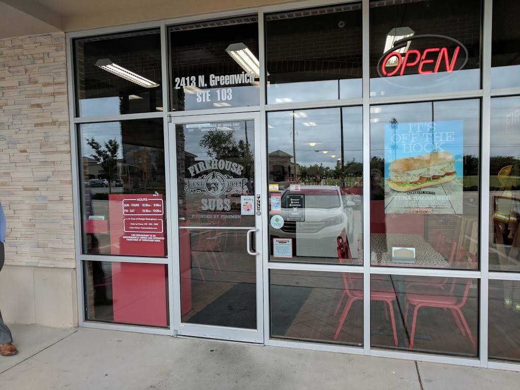Firehouse Subs Greenwich | meal delivery | 2413 N Greenwich Rd Ste 103, Wichita, KS 67226, USA | 3162952200 OR +1 316-295-2200