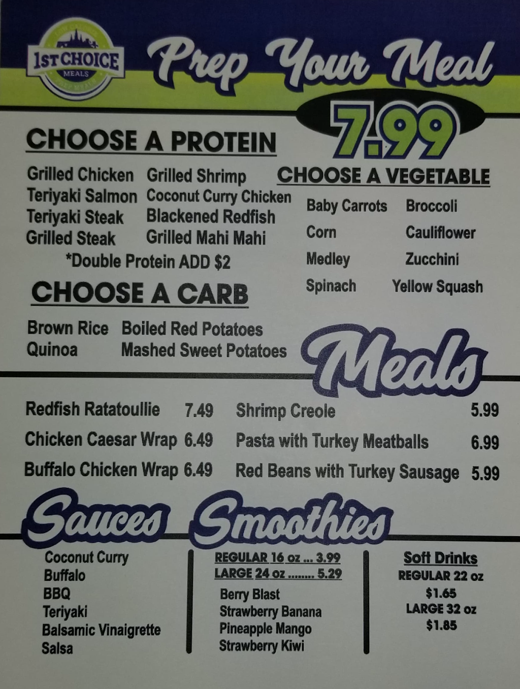 1st Choice Meals ® | restaurant | 4612 Veterans Memorial Blvd #1, Metairie, LA 70006, USA | 5048134681 OR +1 504-813-4681
