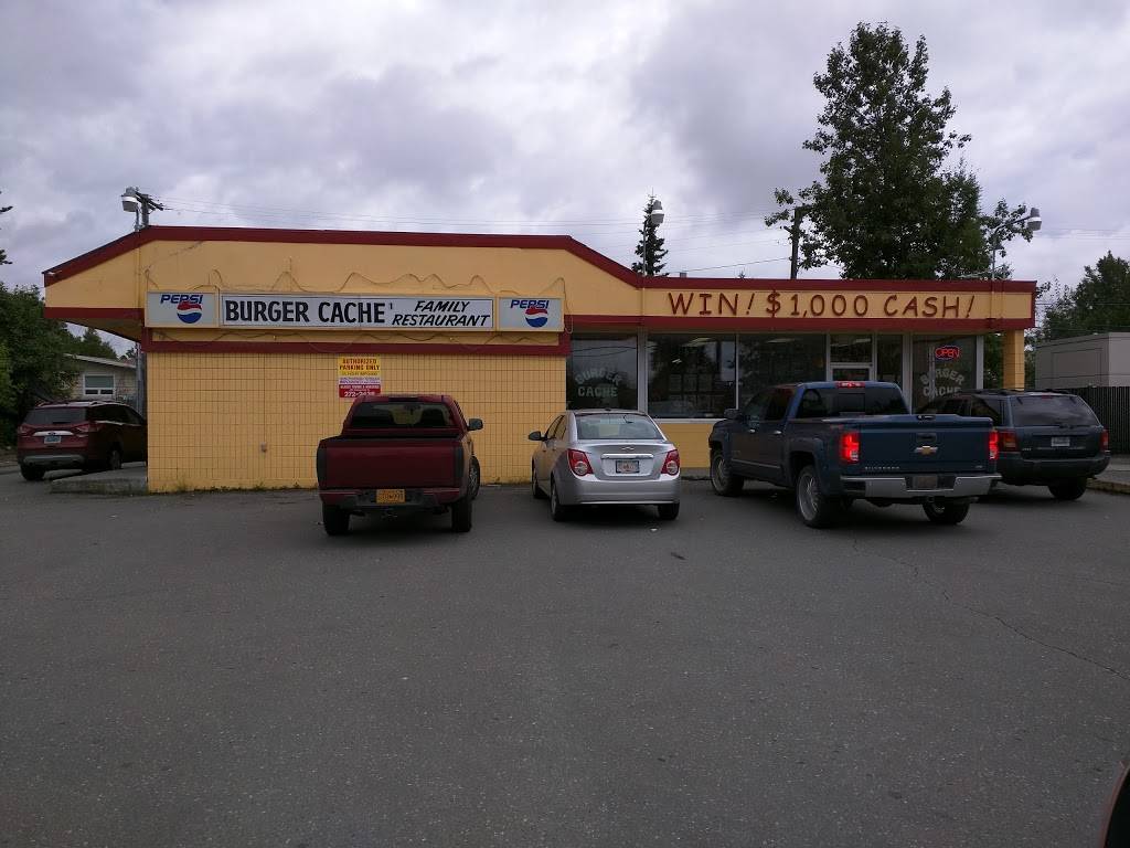Burger Cache | restaurant | 2126 E Northern Lights Blvd, Anchorage, AK 99508, USA | 9072726973 OR +1 907-272-6973