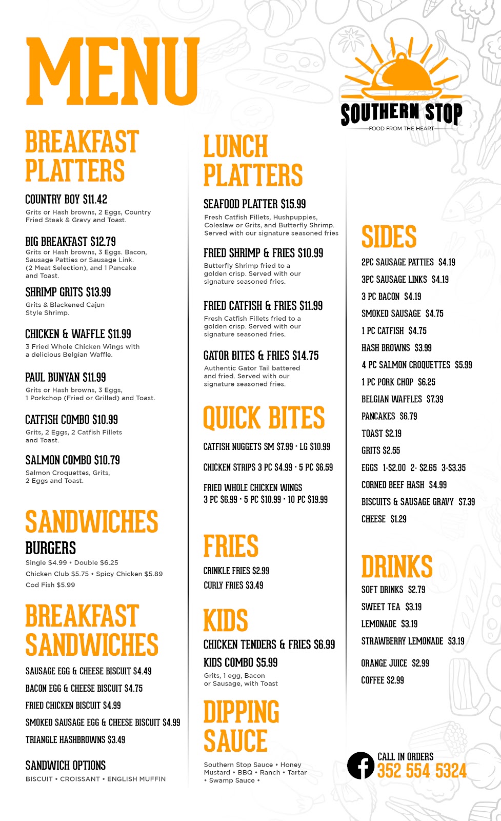 Southern Stop | restaurant | 6419 W Newberry Rd STE G3, Gainesville, FL 32605, USA | 3525545324 OR +1 352-554-5324