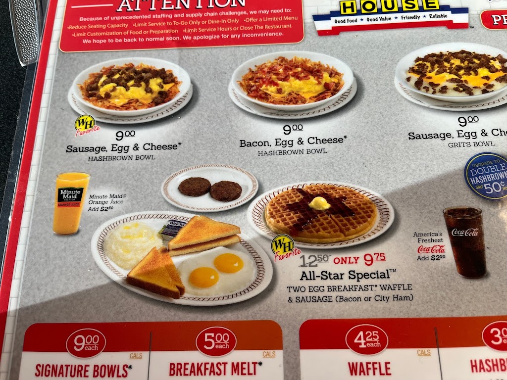 Waffle House | meal takeaway | 9777 Greenville Ave, Dallas, TX 75243, USA | 2149718771 OR +1 214-971-8771