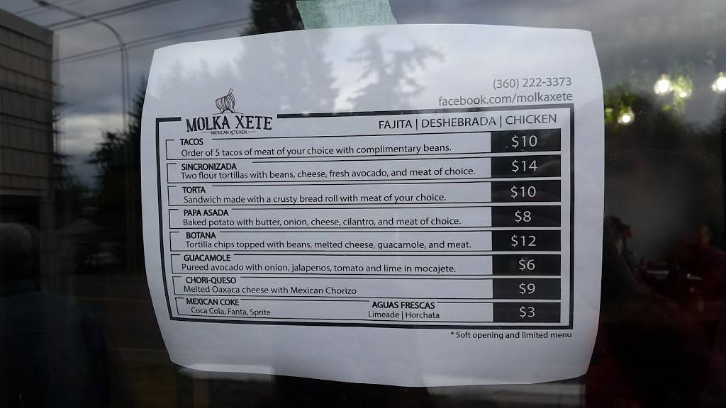 Molka Xete Mexican Kitchen | restaurant | 25171 WA-525, Greenbank, WA 98253, USA | 3602223373 OR +1 360-222-3373