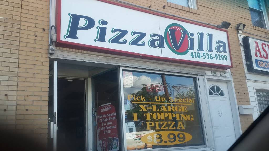 Pizza Villa & More | meal takeaway | 902 Leeds Ave, Baltimore, MD 21229, USA | 4105369200 OR +1 410-536-9200