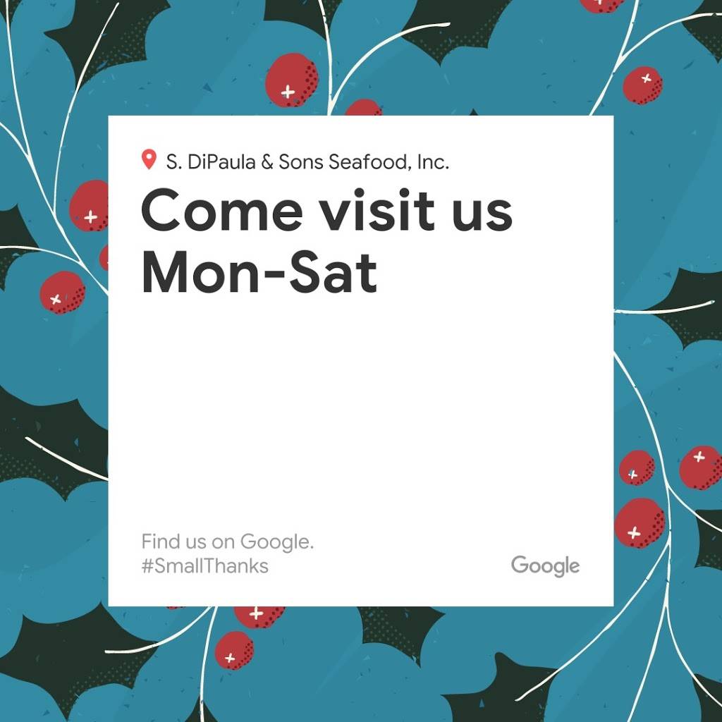 S. DiPaula & Sons Seafood, Inc. | restaurant | 7613 Philadelphia Rd, Rosedale, MD 21237, USA | 4108668100 OR +1 410-866-8100