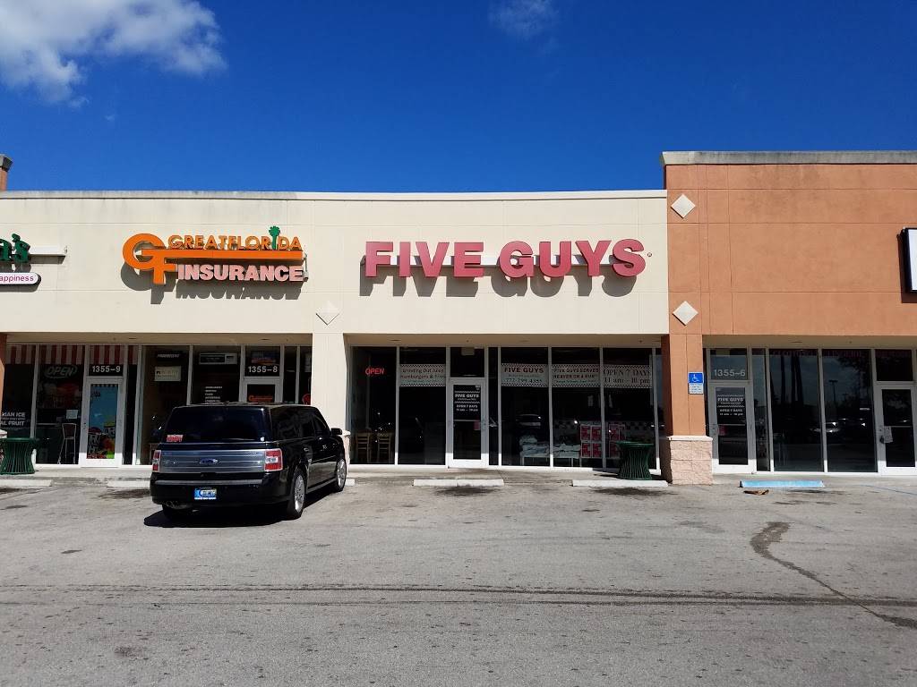 Five Guys | meal takeaway | 1355 US-1, Vero Beach, FL 32960, USA | 7722994355 OR +1 772-299-4355
