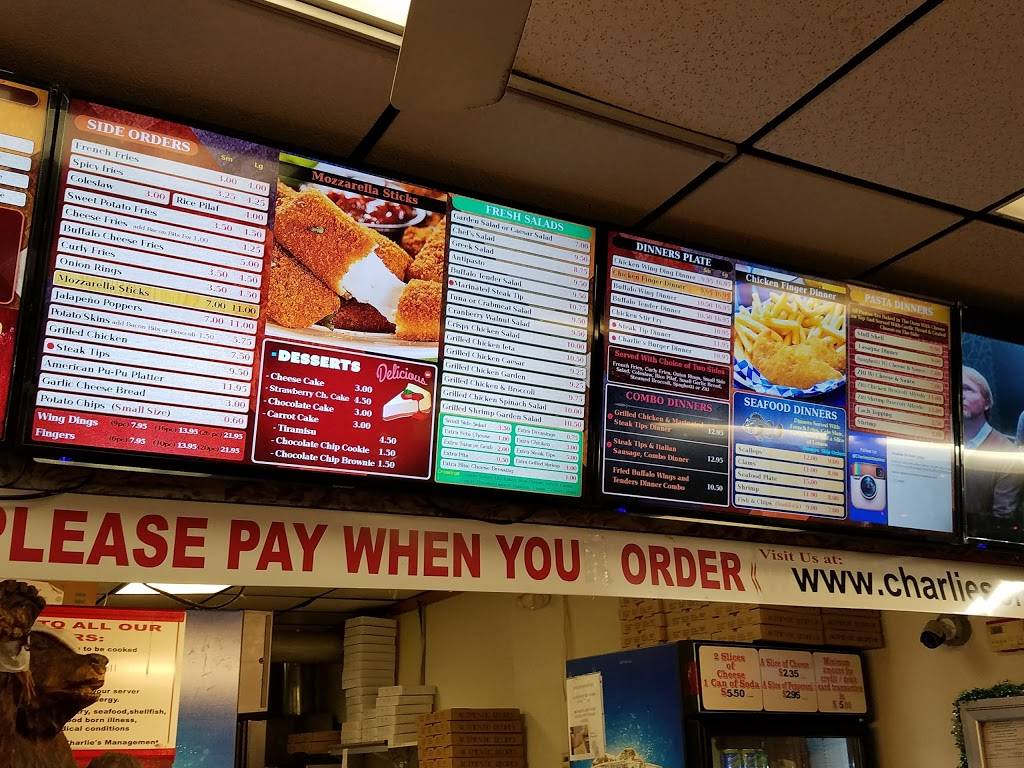 Charlies House of Pizza | restaurant | 1740 Dorchester Ave, Dorchester Center, MA 02124, USA | 6174465825 OR +1 617-446-5825