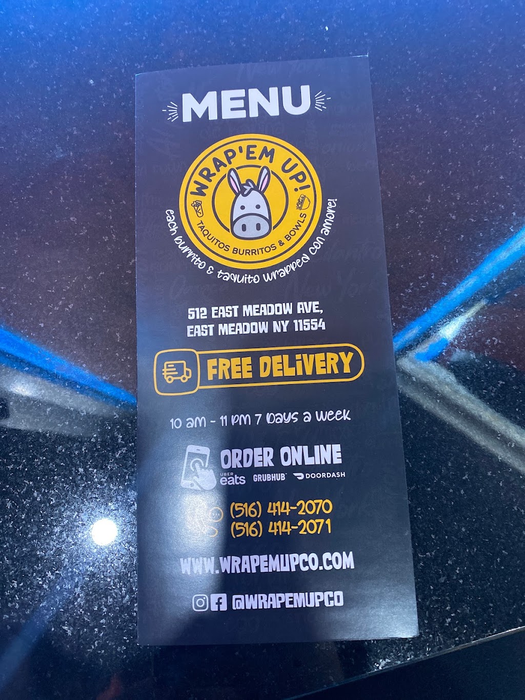 Wrap Em Up! | restaurant | 512 E Meadow Ave, East Meadow, NY 11554, USA | 5164142070 OR +1 516-414-2070