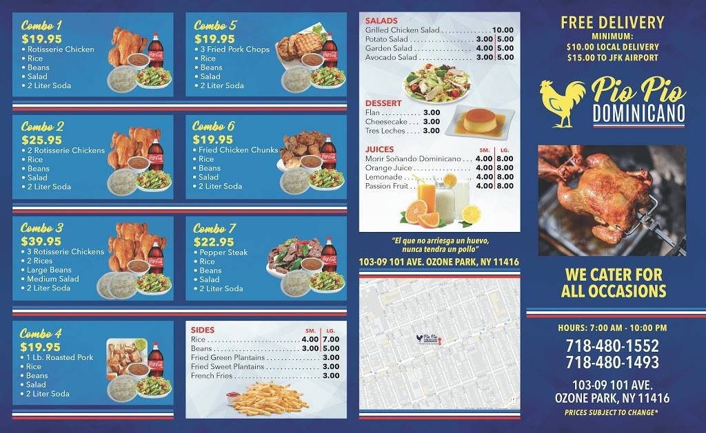 Pio Pio Dominicano | restaurant | 103-09 101st Ave, Ozone Park, NY 11416, USA | 7184801552 OR +1 718-480-1552