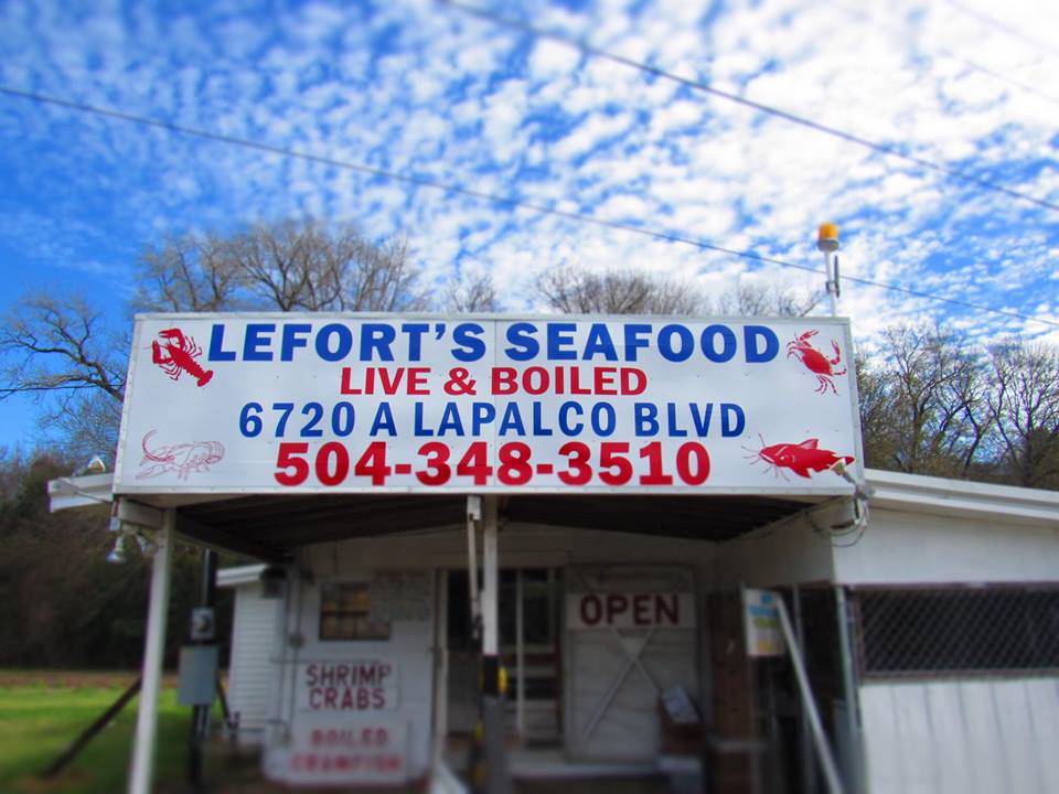 Leforts Seafood | restaurant | 6720 Lapalco Blvd # A, Marrero, LA 70072, USA | 5043483510 OR +1 504-348-3510