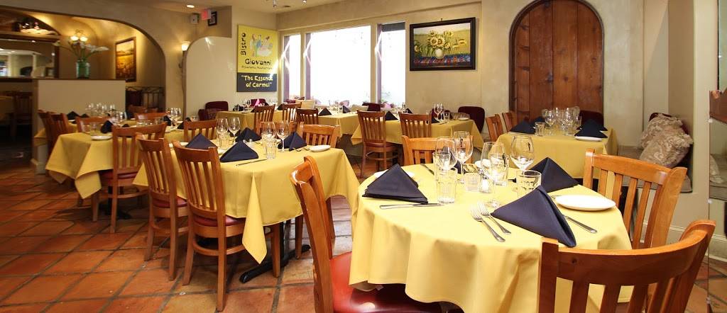 Carmels Bistro Giovanni | restaurant | San Carlos & 5th Avenue, Carmel-By-The-Sea, CA 93921, USA | 8316266003 OR +1 831-626-6003