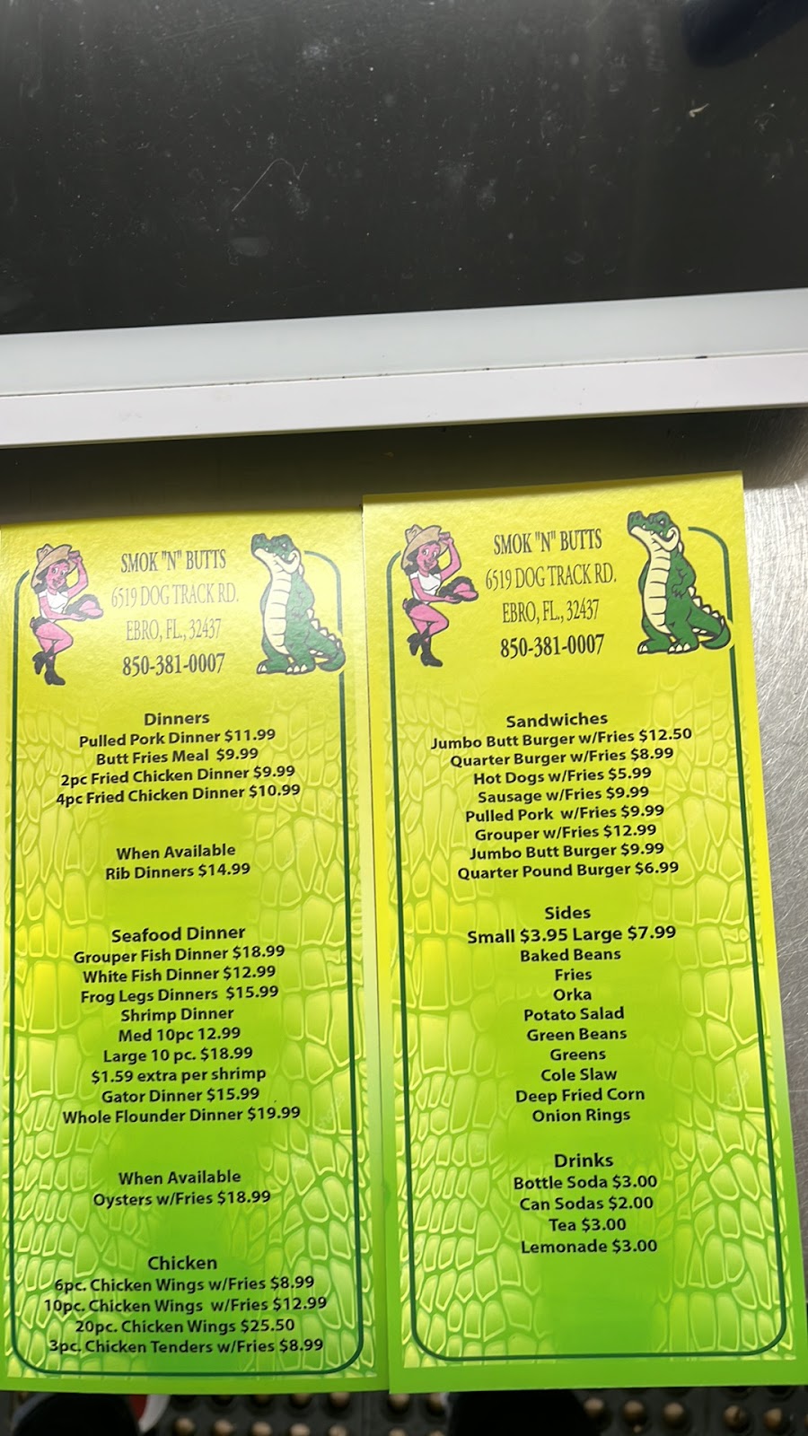 Swamp Barn | restaurant | 6519 Dog Track Rd, Ebro, FL 32437, USA | 8503810007 OR +1 850-381-0007