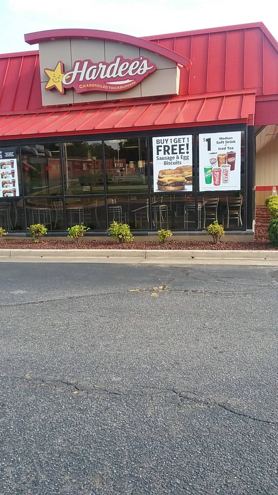 Hardees | restaurant | 8440 NC-49, Mt Pleasant, NC 28124, USA | 7044362622 OR +1 704-436-2622