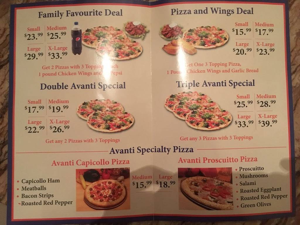 Avanti Pizza | restaurant | 218 Silvercreek Pkwy N, Guelph, ON N1H 8E8, Canada | 5197664222 OR +1 519-766-4222