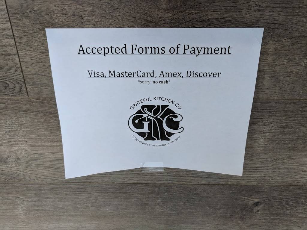 Grateful Kitchen Co. | cafe | 727 N Henry St, Alexandria, VA 22314, USA | 5718679121 OR +1 571-867-9121