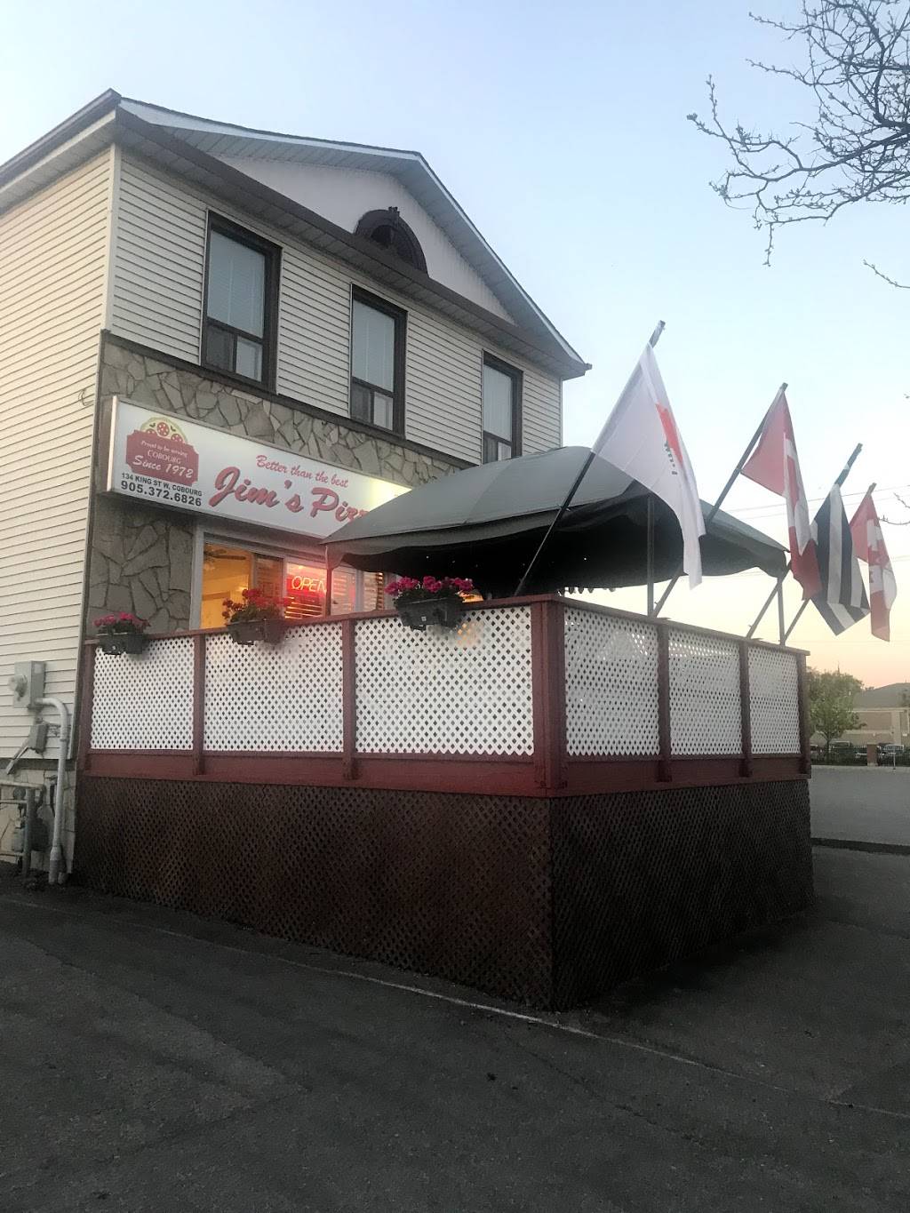 Jims Pizza Palace Ltd | restaurant | 134 King St W, Cobourg, ON K9A 2M5, Canada | 9053726826 OR +1 905-372-6826