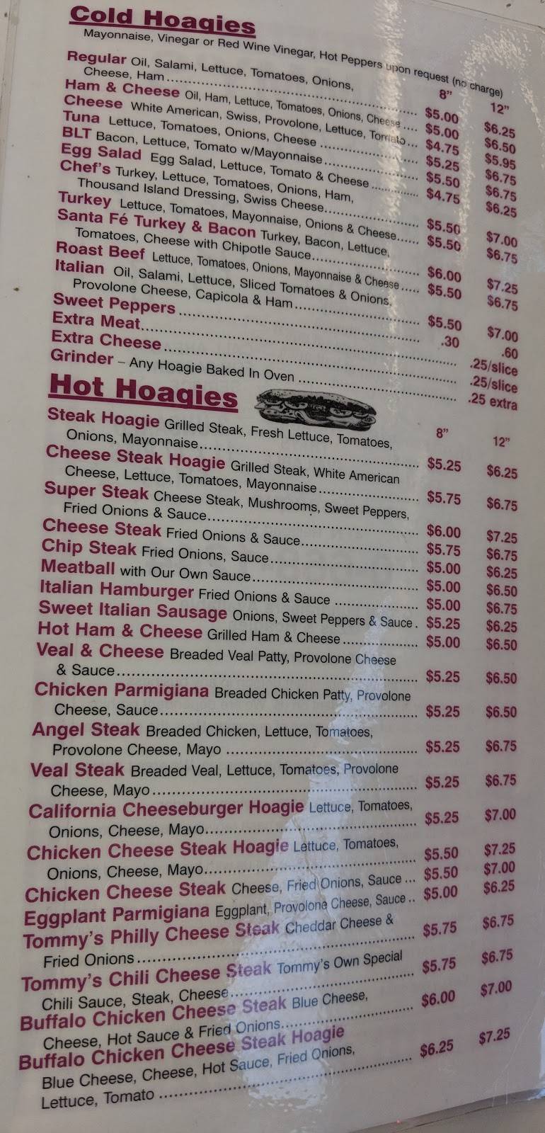 Tommys Italian Specialty Shop | restaurant | 41 N Railroad St, Tamaqua, PA 18252, USA | 5706681244 OR +1 570-668-1244