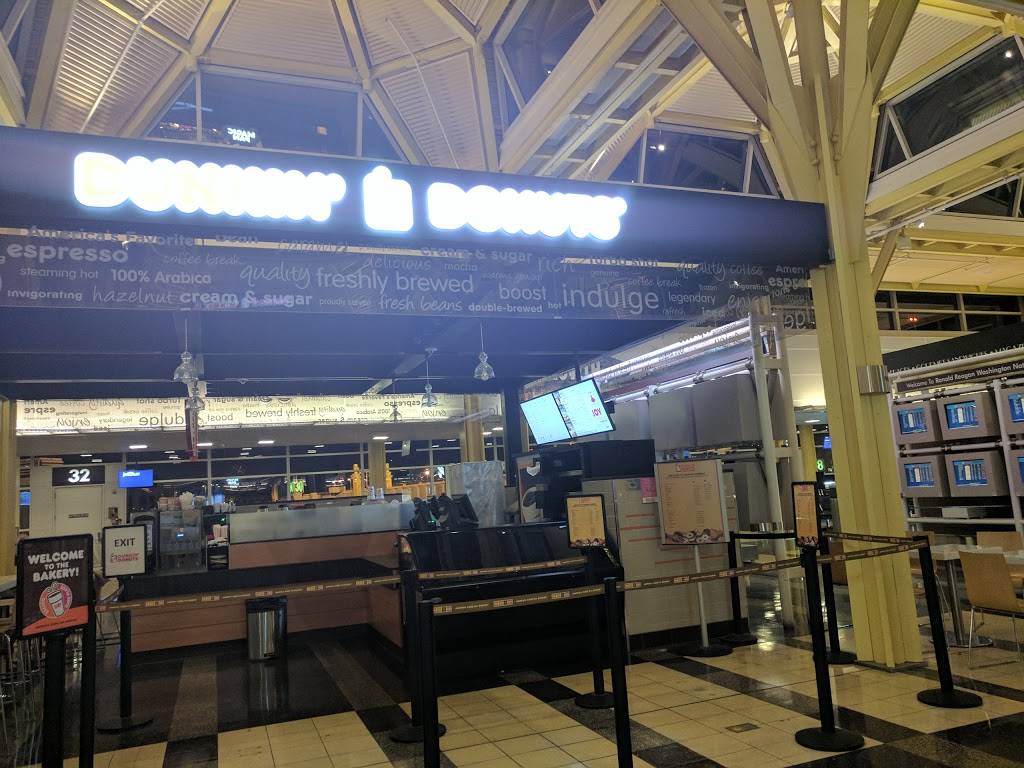 Dunkin | bakery | 1 National Airport, Arlington, VA 22202, USA | 2405658570 OR +1 240-565-8570