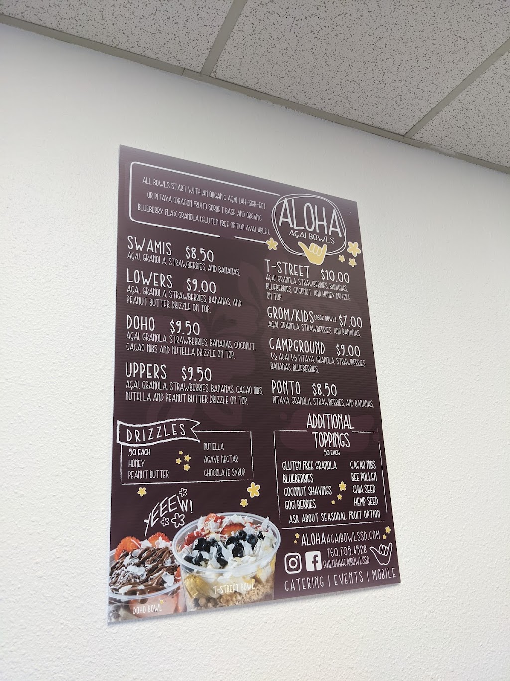 Alohana Acai Bowls - Carlsbad | meal takeaway | 5671 Palmer Way H, Carlsbad, CA 92010, USA | 7607054528 OR +1 760-705-4528