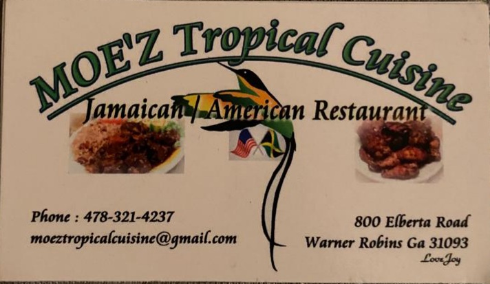 Moez Tropical Cuisine | restaurant | 800 Elberta Rd, Warner Robins, GA 31093, USA | 4783214237 OR +1 478-321-4237