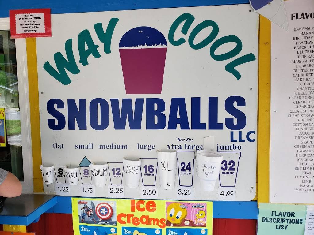 Way Cool Snowballs | restaurant | Baton Rouge, LA 70817, USA | 2257267828 OR +1 225-726-7828